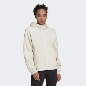 adidas_Sportswear_Studio_Lounge_Fleece_Hooded_Full-Zip_Hoodie_Beige_HE2864_21_model